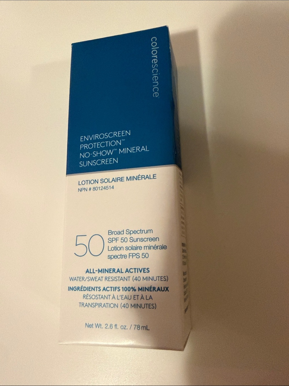Brand New Colorescience Enviroscreen Protection NoShow Mineral Sunscreen SPF 50